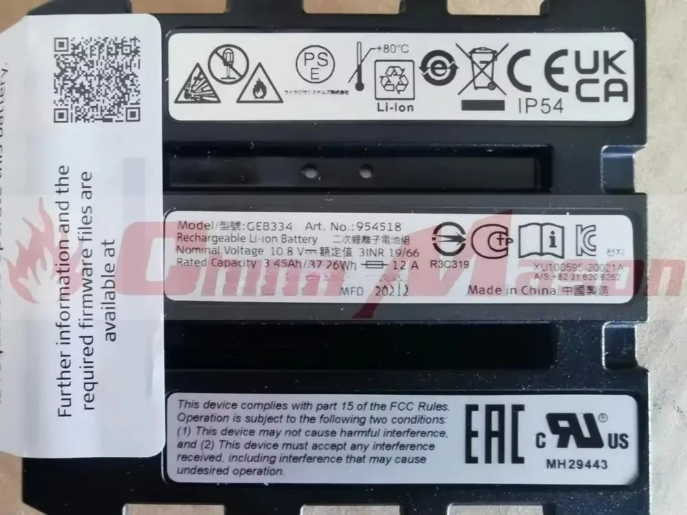 10.8V 3450mAh GEB334 Li-ion battery for CS20 data controller and LS15/10 digital theodolite, Replace GEB331 Battery