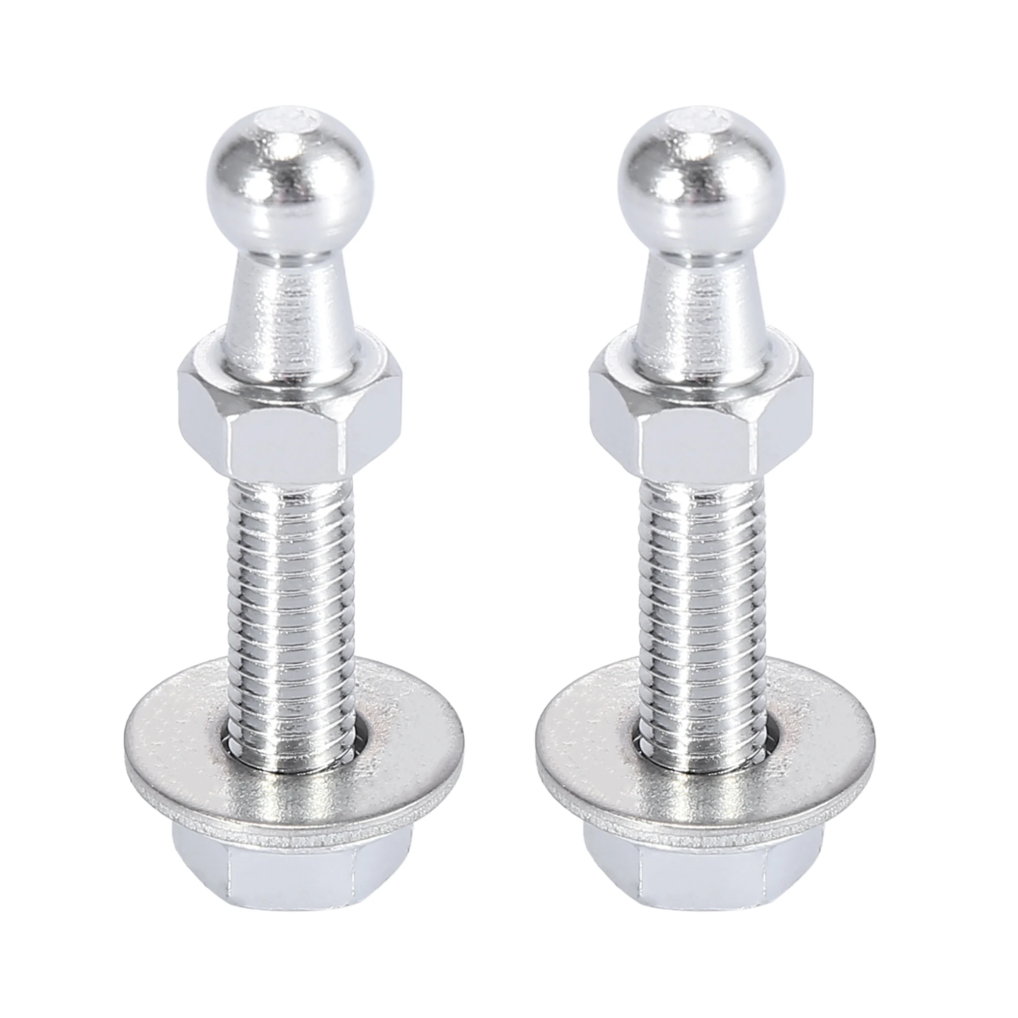 X Autohaux 2 Set 10mm M8x30mm Car Gas Strut Ball Studs Kit Silver Tone for Gas Strut Shocks