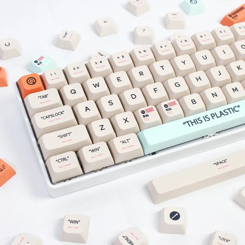 

137 клавиш/набор, пластиковый серый профиль XDA, колпачки для клавиш из ПБТ, колпачки для клавиш Dye-Sub, изготовленные на заказ колпачки для механических клавиатур, колпачки для клавиатуры, набор «сделай сам»