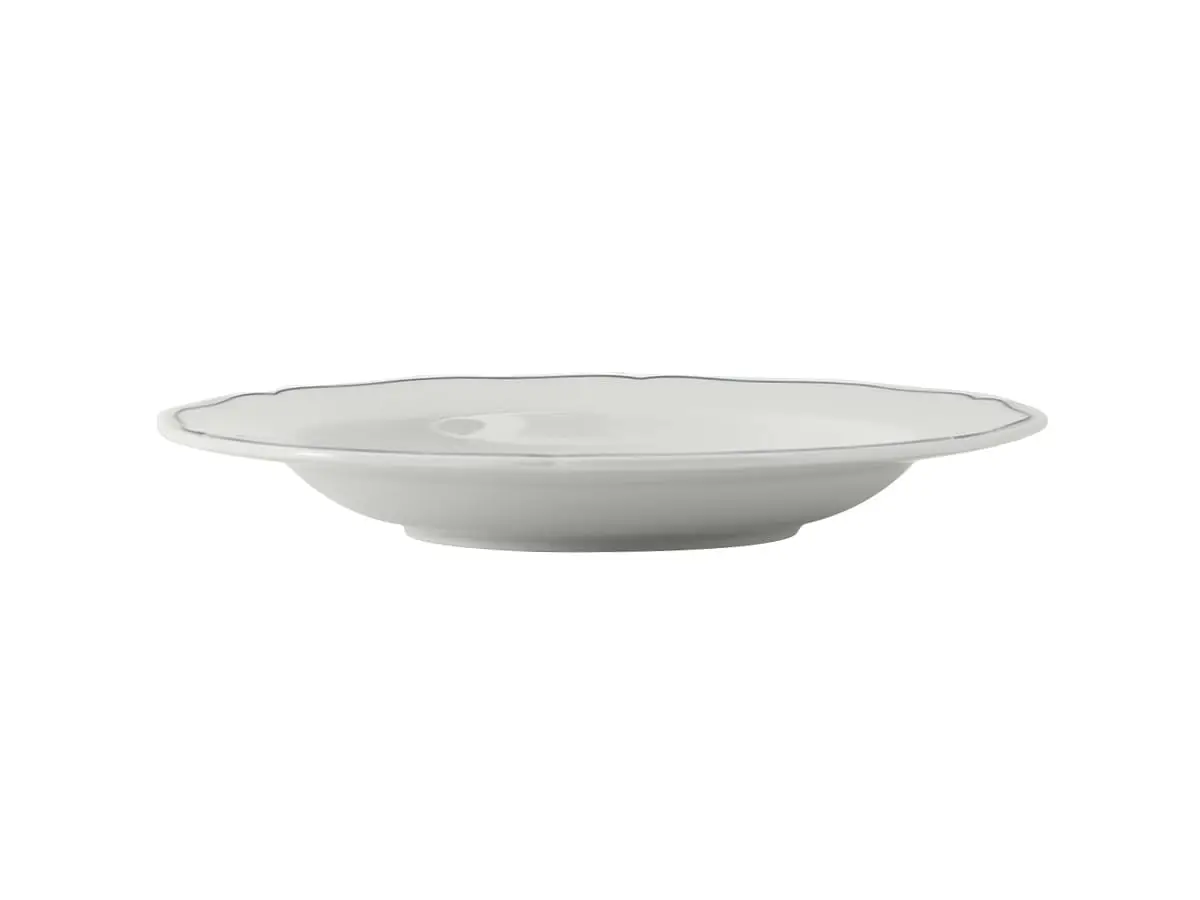 

Pasta Bowl, 17 oz., 11-1/2" Dia. x 1-5/8"H, Round, Scalloped Edge, Microwave & Dishwasher Safe, Oven Proof, Pack of 12