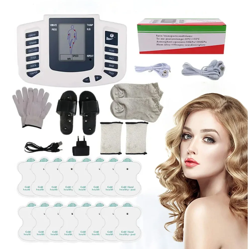 Electrostimulator Physiotherapy 12 Modes Machines Eletric Compex Muscle Stimulator EMS Pulse Acupuncture Massager For Body