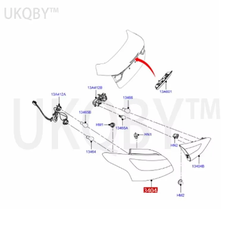 تطبيق Fo rt e Fo x 12 3 المصابيح الخلفية الخارجية L #2