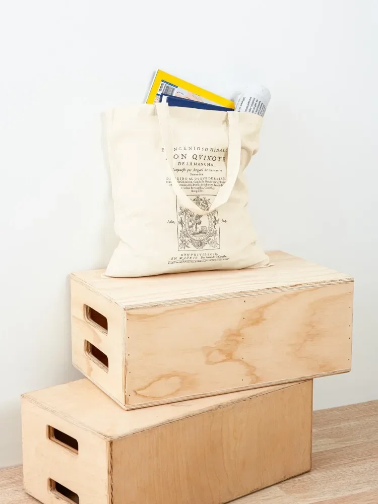 Cervantes, Don Quijote de la Mancha 1605 Tote Bag ecological bags Woman shopper bag Shopper handbag