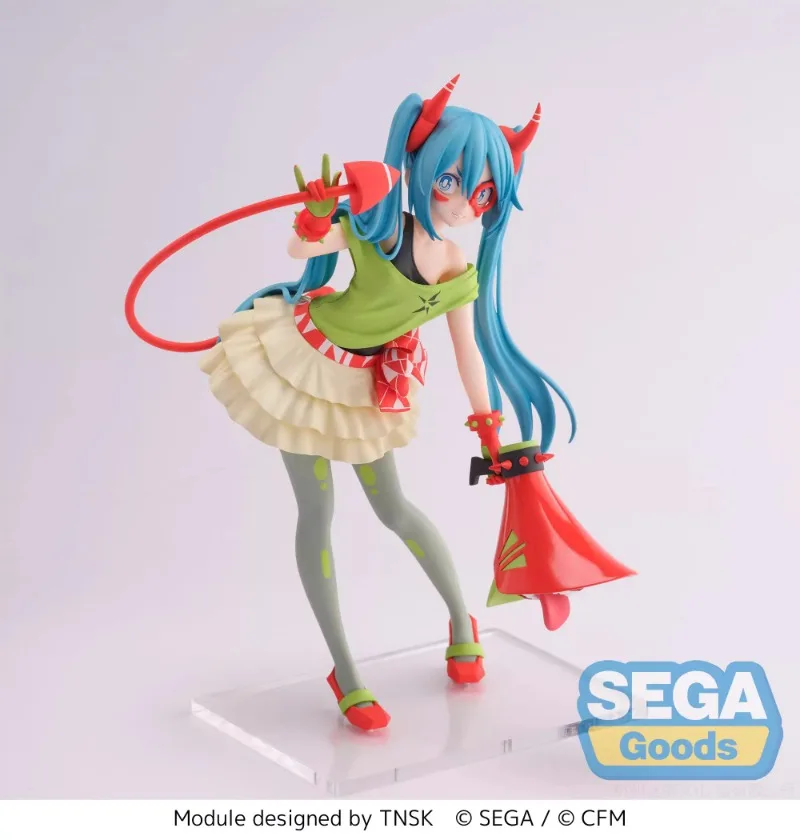 SEGA Original Hatsune Miku DIVA X FIGURIZM A DEMONSTAR Miku PVC Anime Action Figure Model Collector Toys Gifts