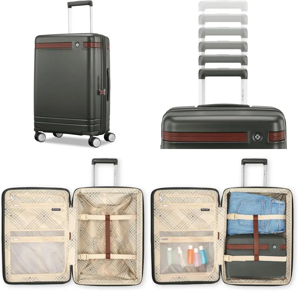 

Одобренная авиакомпанией 21-дюймовая ручная кладь с твердой поверхностью и 360° ° Спиннерные колеса и регулируемая ручка для удобства путешествий