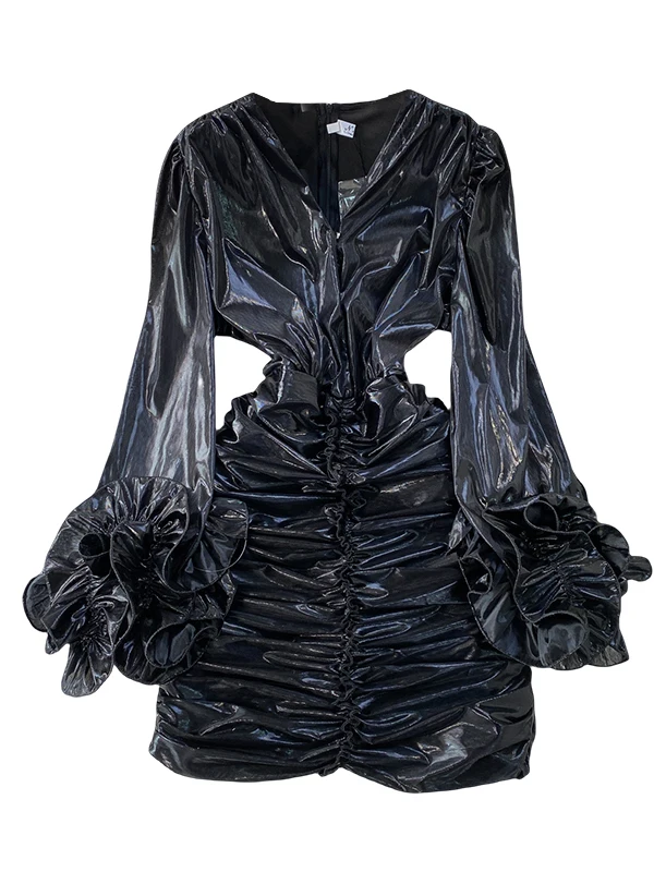 مثير الخامس ن مطوي سليم صالح Bodycon الدكتور مع الدانتيل Sves عالية الخصر ألف خط تنورة طويلة Sve العلوي الدكتور للشابات