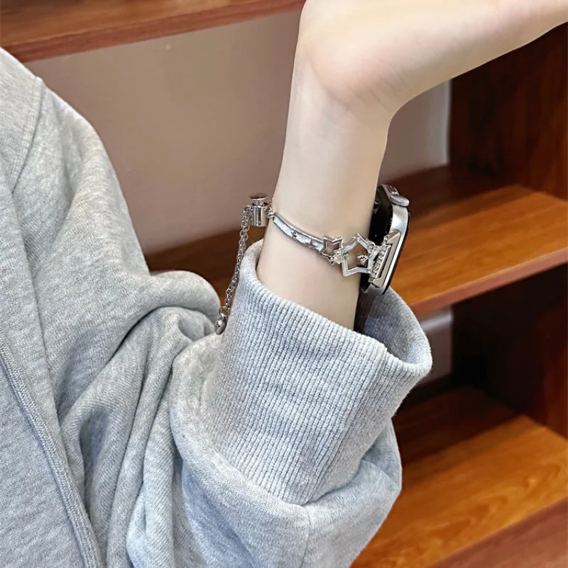 

Fashion hollowed out stars are suitable for Huawei GT5/GT5 Pro/GT4/GT2/3/4 22mm/20mm/18mm fashionable watch straps