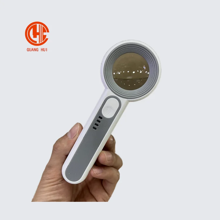 

2025/Hand-Held 60x LED Light Jewelry Magnifier Distinct Tool for Enhanced Inspection