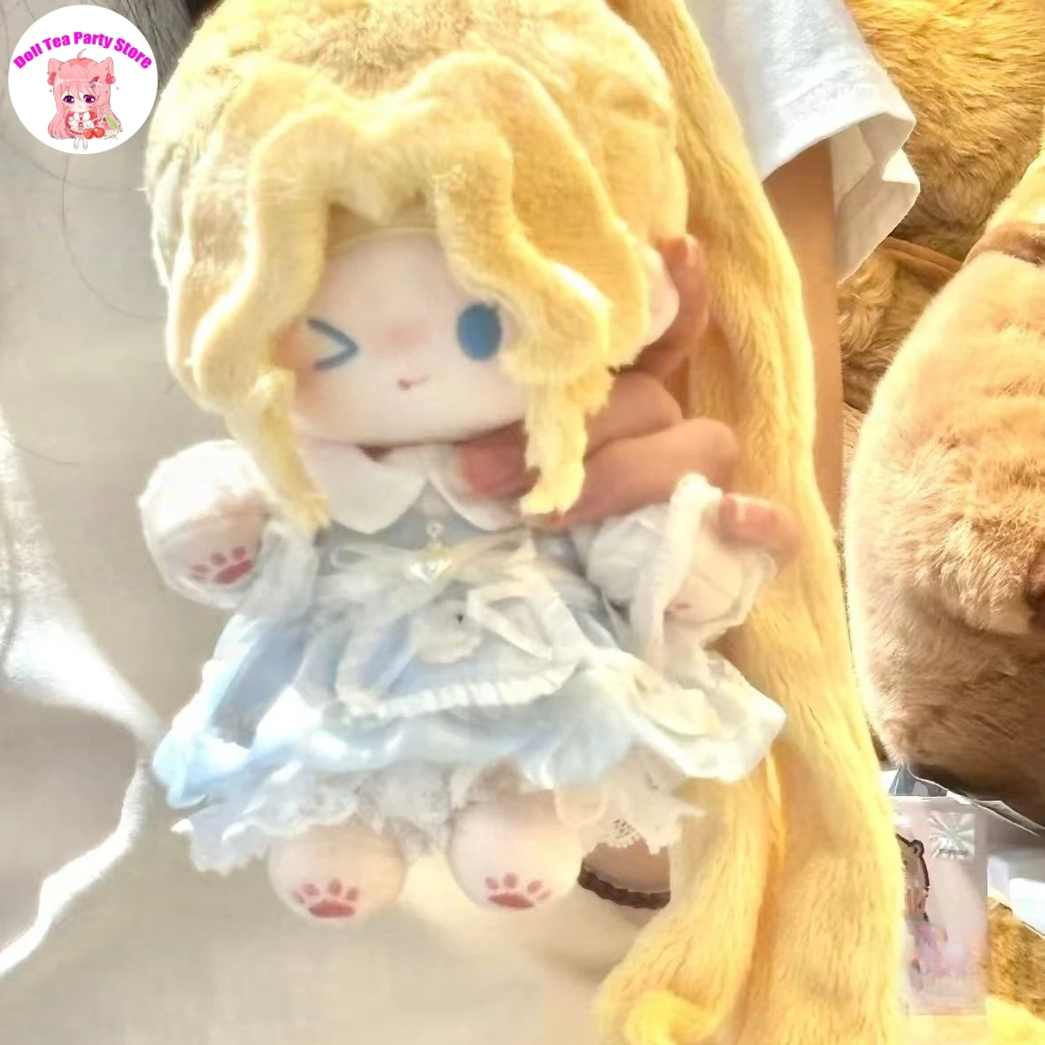 Loli Girl Game Alice Dross Attribute Identity V 20CM Cotton Doll Body Dress Up Cotton Doll Plushie Toy Figures Cosplay Gift