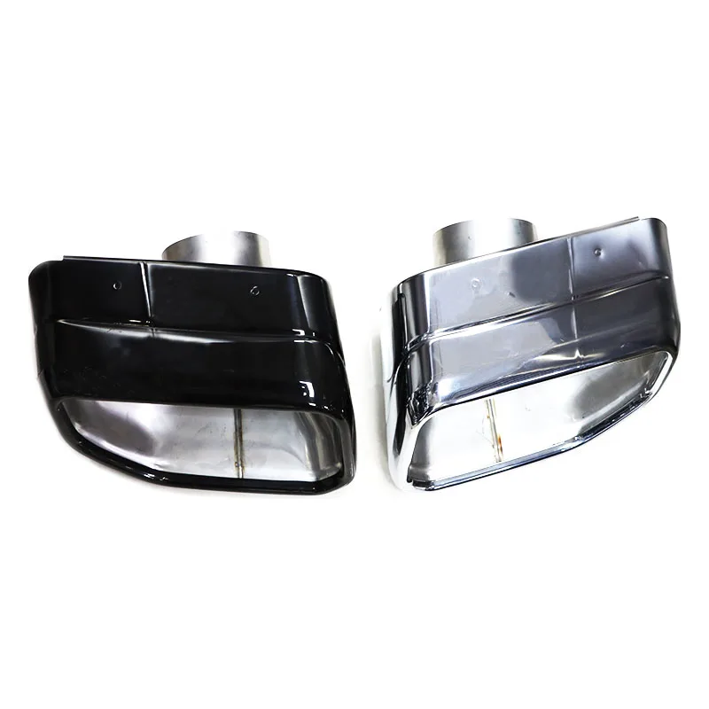 1 Pair Car Exhaust Tip For BMW X3 X4 G08 30i 2022 Square Exhaust Pipe Black Muffler Tips Welding Exhaust System  X series Nozzle