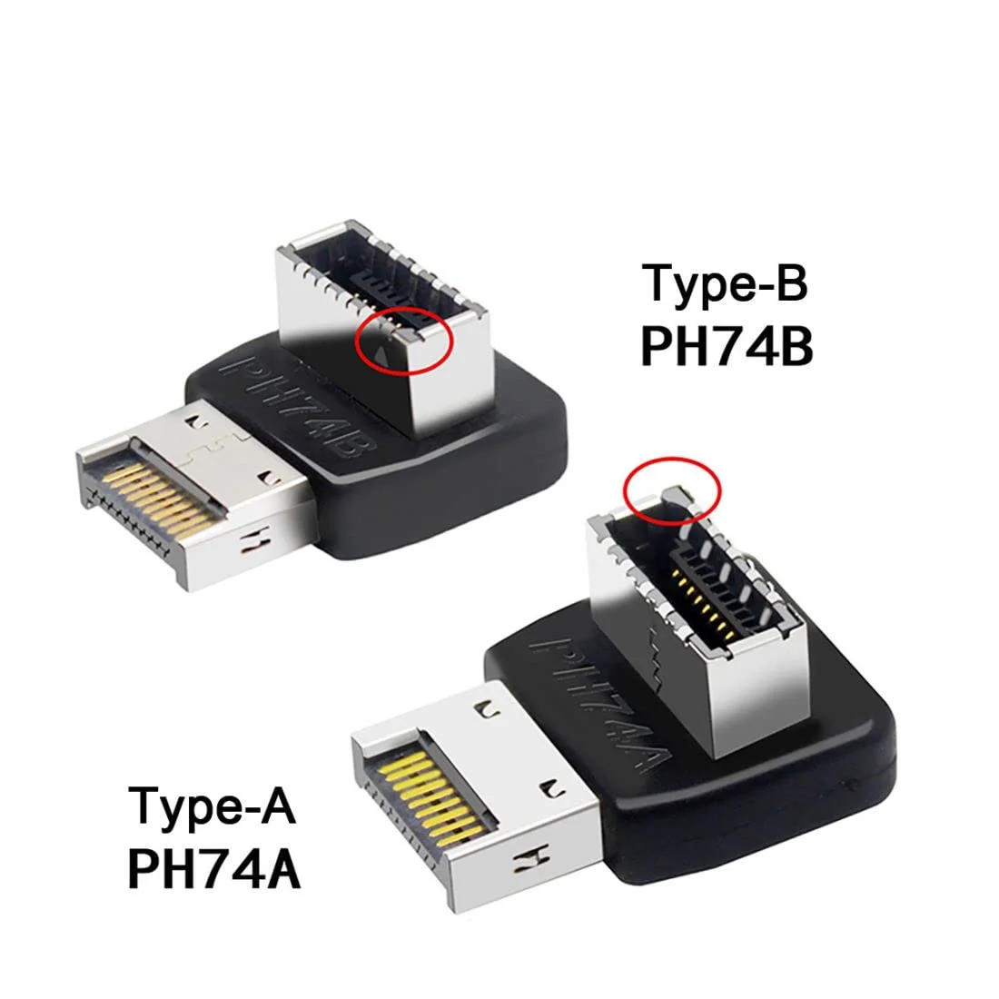 

Motherboard USB C 3.1 Front Panel Adapter 90 Degree Angled Type E Male To Female Internal Connector for Asus Desktop Computer