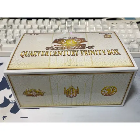 Yugioh KONAMI 공식 박스, 25 쿼터 세기 트리니티 박스, QCTB 일본 봉인 부스터 박스