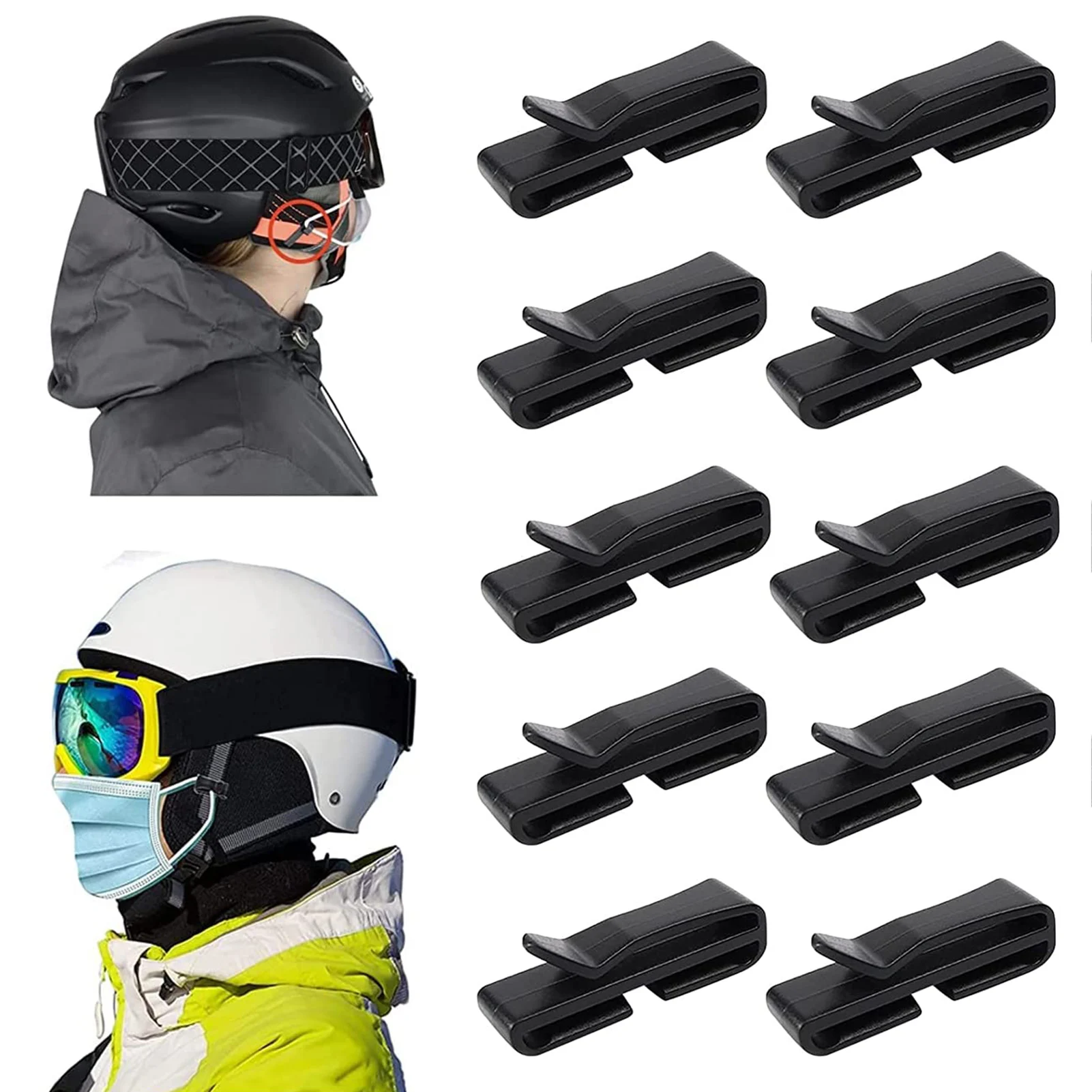 

Face Shield Holders Ski Helmet Clip Snow Helmet Snowboard Helmet Holder Clip Face Cover Clip Face Shield Hook For Outdoor Cyclin