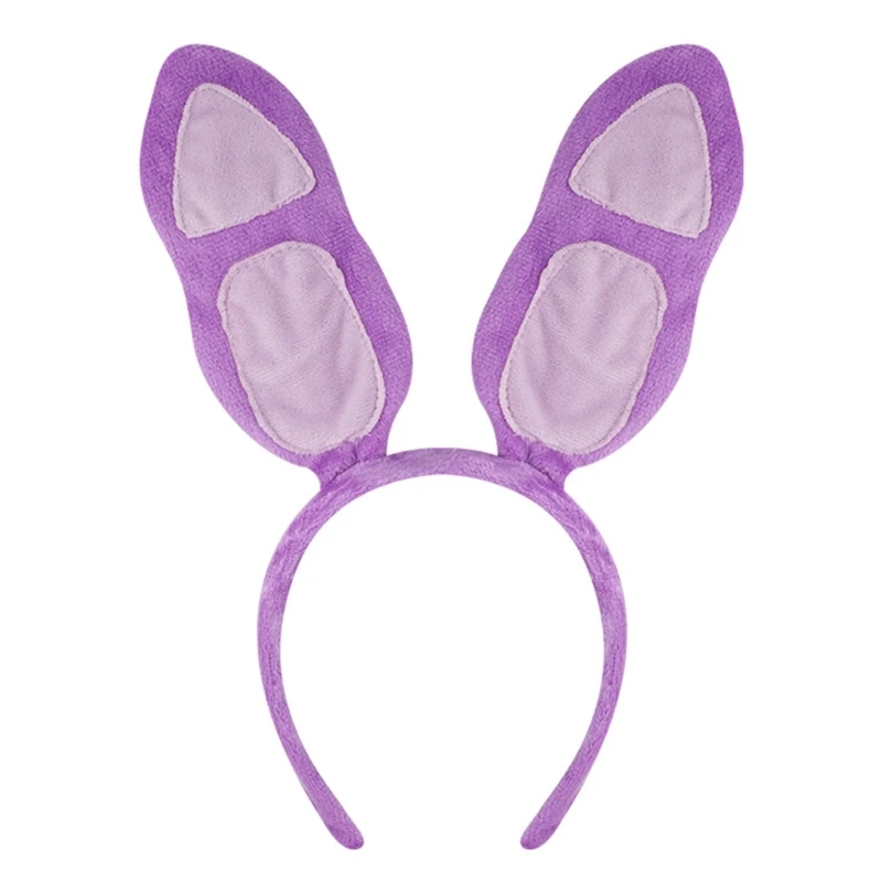 Lovely Plush Bear Ear Headband for Women Girl Birthday Party Gathering Headpiece School Event Accessory Stage Hairhoop