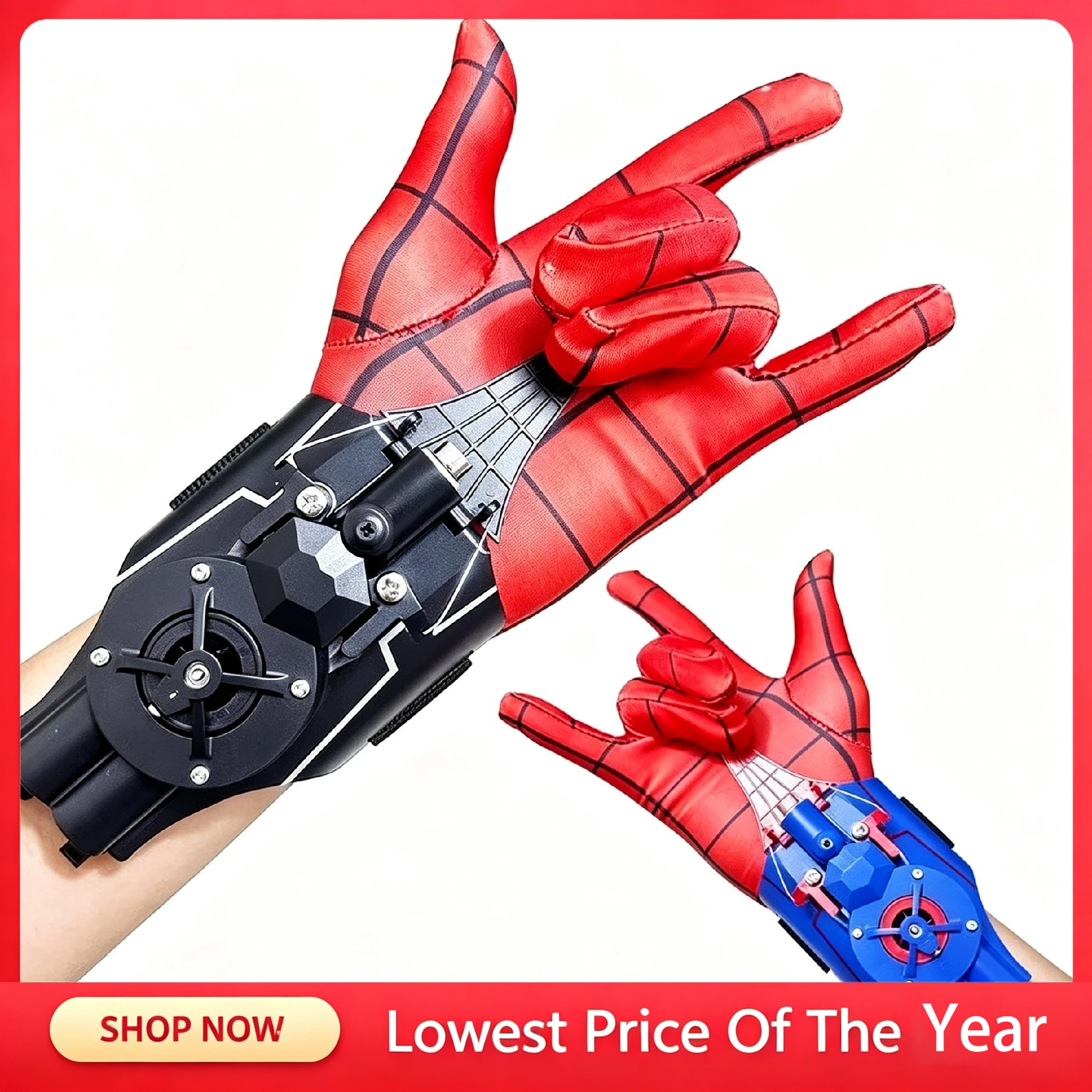 Spitting Launcher Halloween High Quality Legends Web Shooters Toys Wrist Launcher Cosplay Accessories Props Gloves Gift Toy