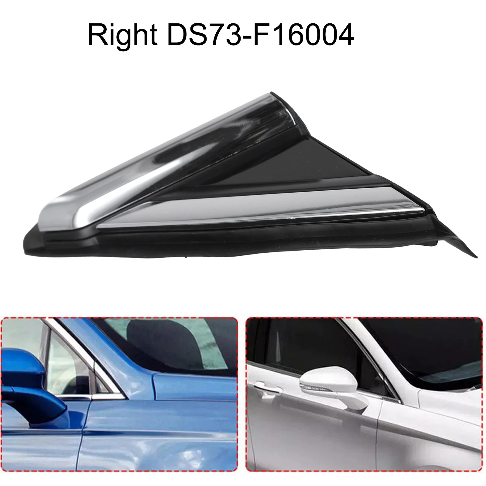 Fender Pillar Trim Mirror Corner Molding For Ford For Fusion 2013-2018 DS73-F16004-ADW DS73-F16004-BDW Triangular Window Trim