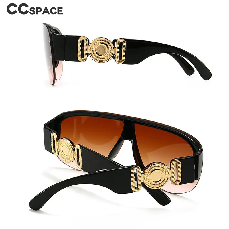 46659 Oversized Luxury Sunglasses Fashion Men Women Goggle Shades UV400 Vintage Glasses