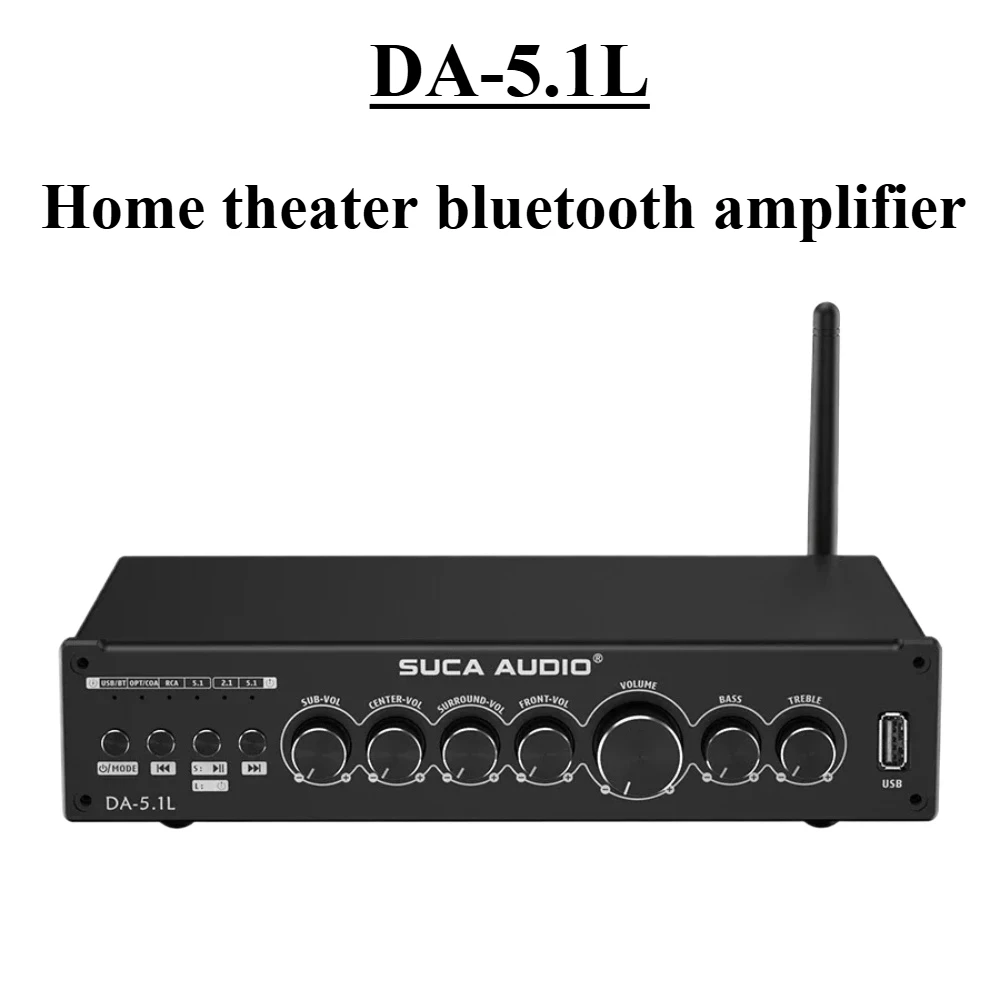 

SUCA AUDIO DA-5.1L Bluetooth home 300W high power USB professional amplifier HIFI fever heavy bass 5.1 home theater