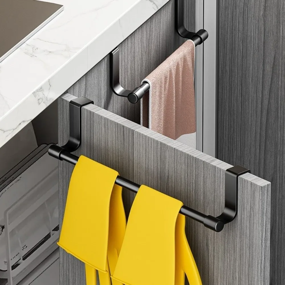 Gifts Multi-purpose Towel Rod Punch-free Towel Storage Bar Over Cabinet Towel Rack Rag Hanger Door Hanging Towel Racks