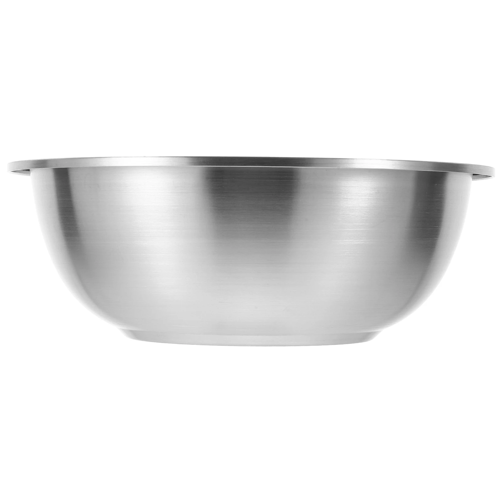 

Stainless Steel Basin 304 Large Capacity 20cm Kitchen Bowl Deep Mixing Bowls for Salad Soup Practical Easy Storage