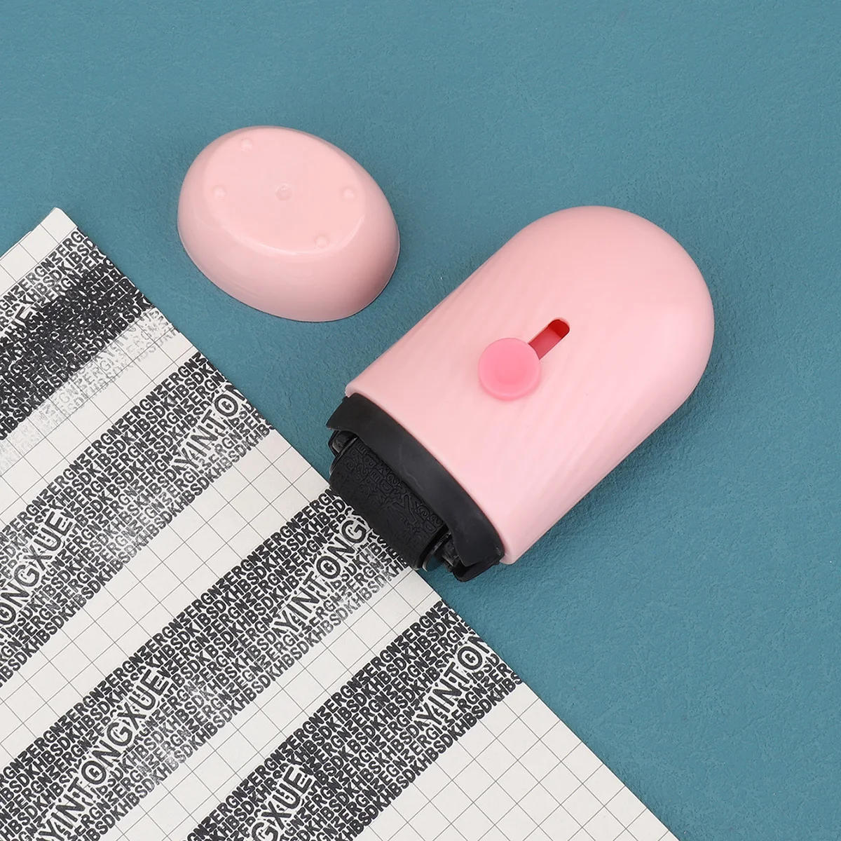 Roller Privacy Stamp ，for Identity Protection, Security Scrambler Stamp for Mail & Office Documents, 7.5cm Masking Stamp