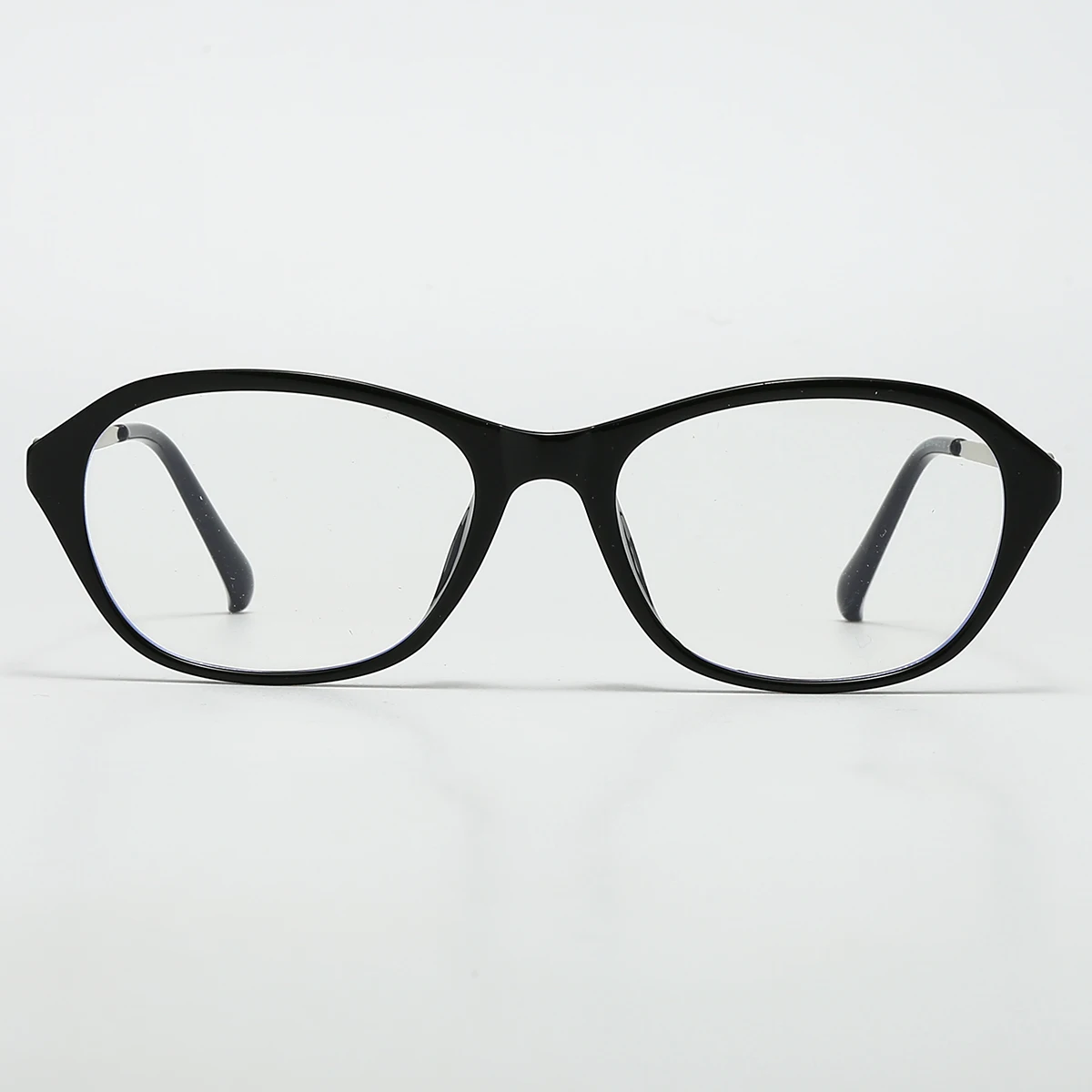 Fytoo Black Oval Reading Glasses, Tr Metal Frame, Stylish Design for Men Women, Comfortable Fit.