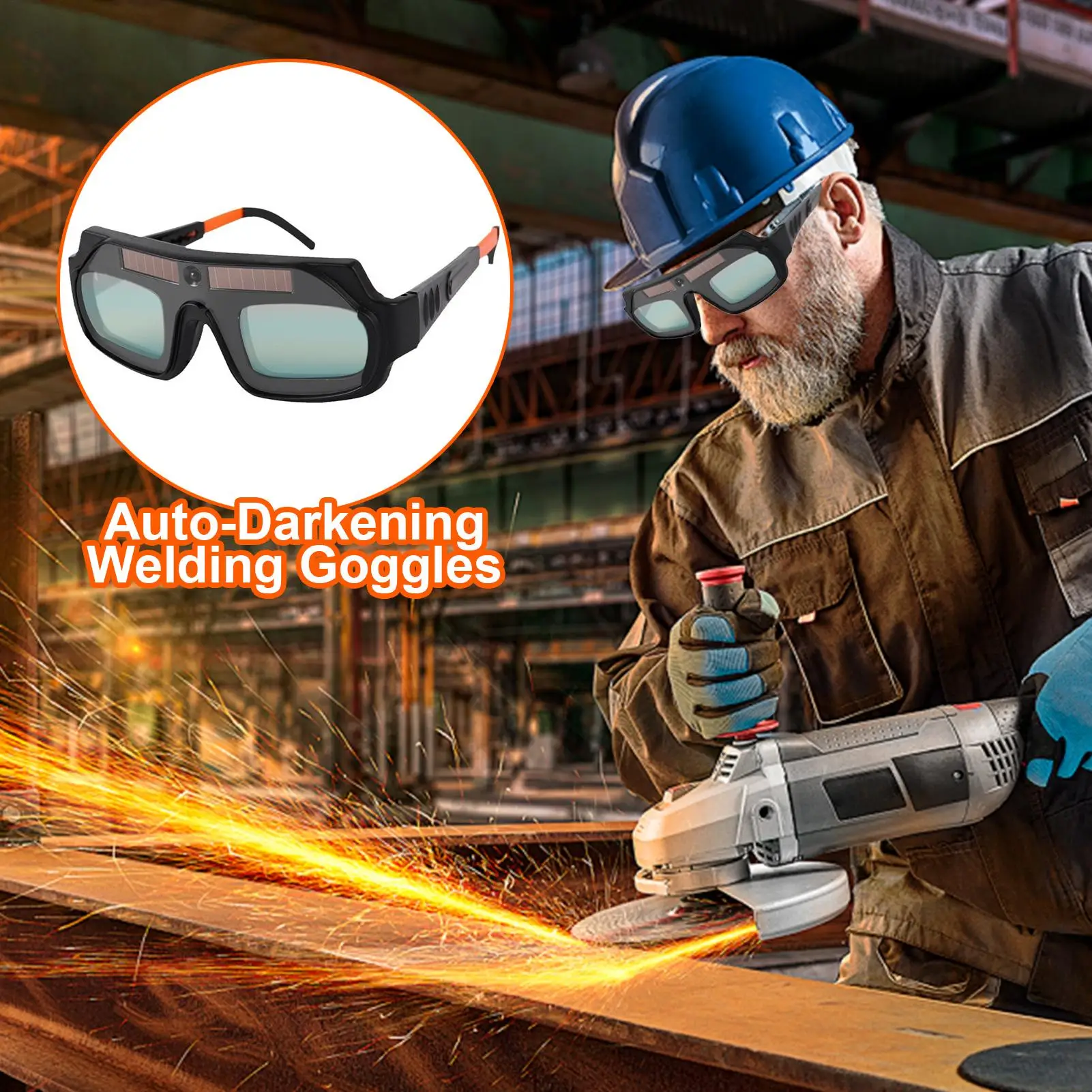 

Welding Glasses Auto Darkening Wide Shade Range Welding Goggles Adjustable Comfortable Equipment Portable Helmet For Soldering
