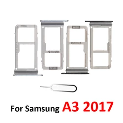 For Samsung Galaxy A3 2017 A320 A320F A320Y Phone Housing New SIM Tray Adapter Micro SD Card Tray Holder Slot