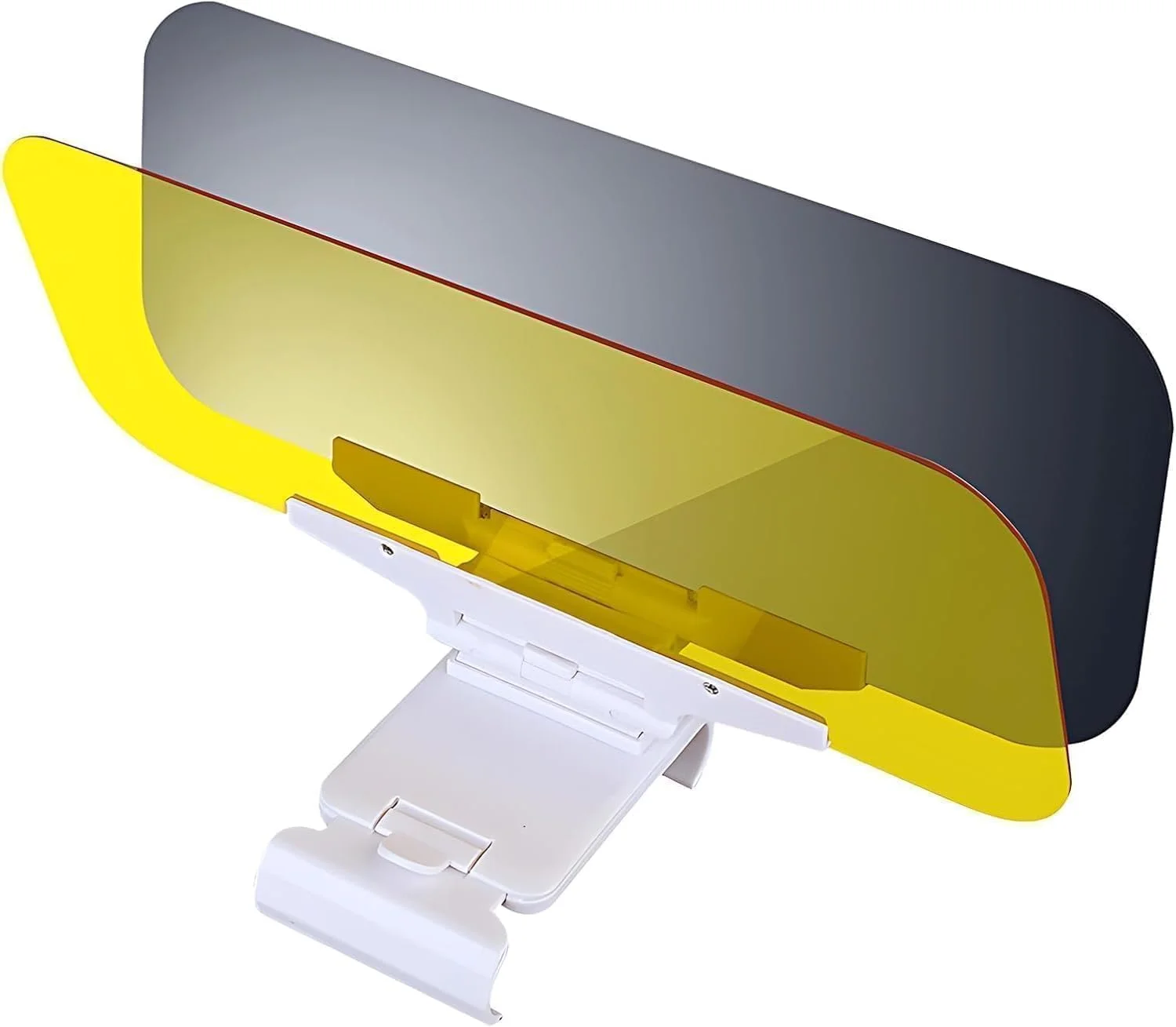 Day/Night Sun Visor Extender for Car/Trucks, Anti-Glare UV Protection Clip-On Shield  Adhesive-Free Sun Visor for Car Windshield