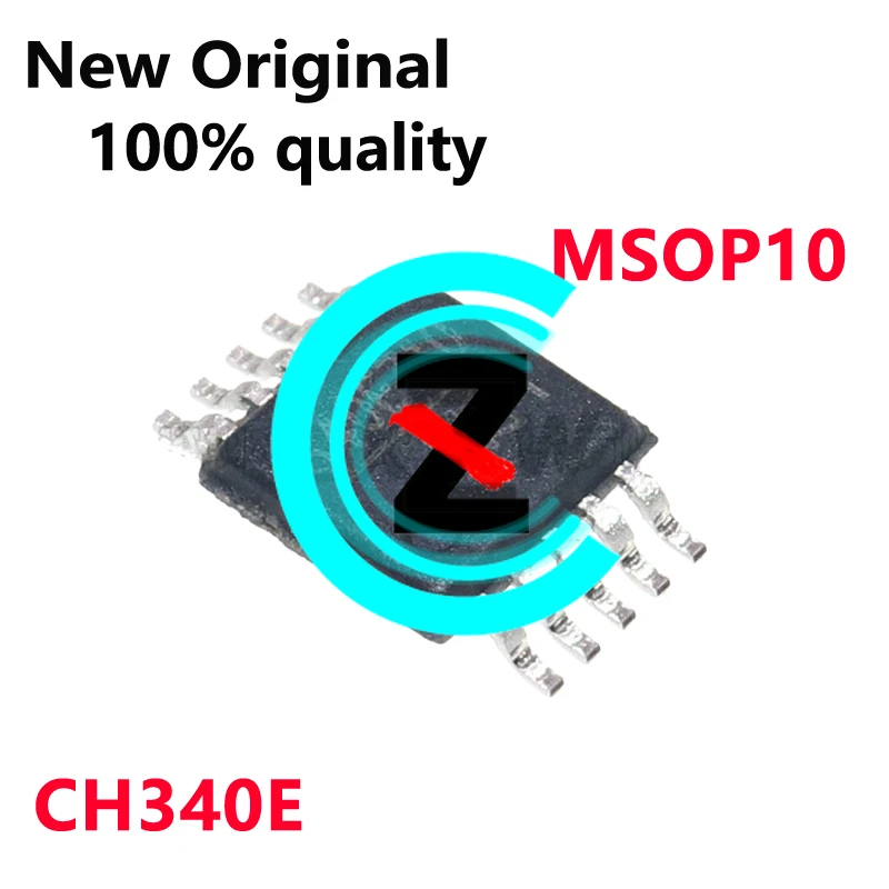 5-10/PCS New Original CH340E 340E MSOP10 built-in crystal USB to serial port chip In Stock