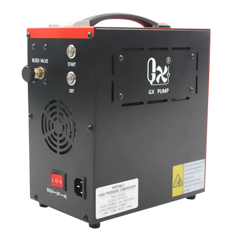 GX-E-CS3-I 320 Bar High Pressure Air Pcp Compressor Compresseur Pcp Double Cylinder High Pressure Air Compressor