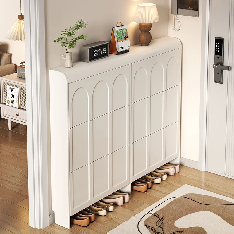 New Product Large Capacity Shoe Cabinet Multi Layer Shoe Rack Living Room Bench and Shoe