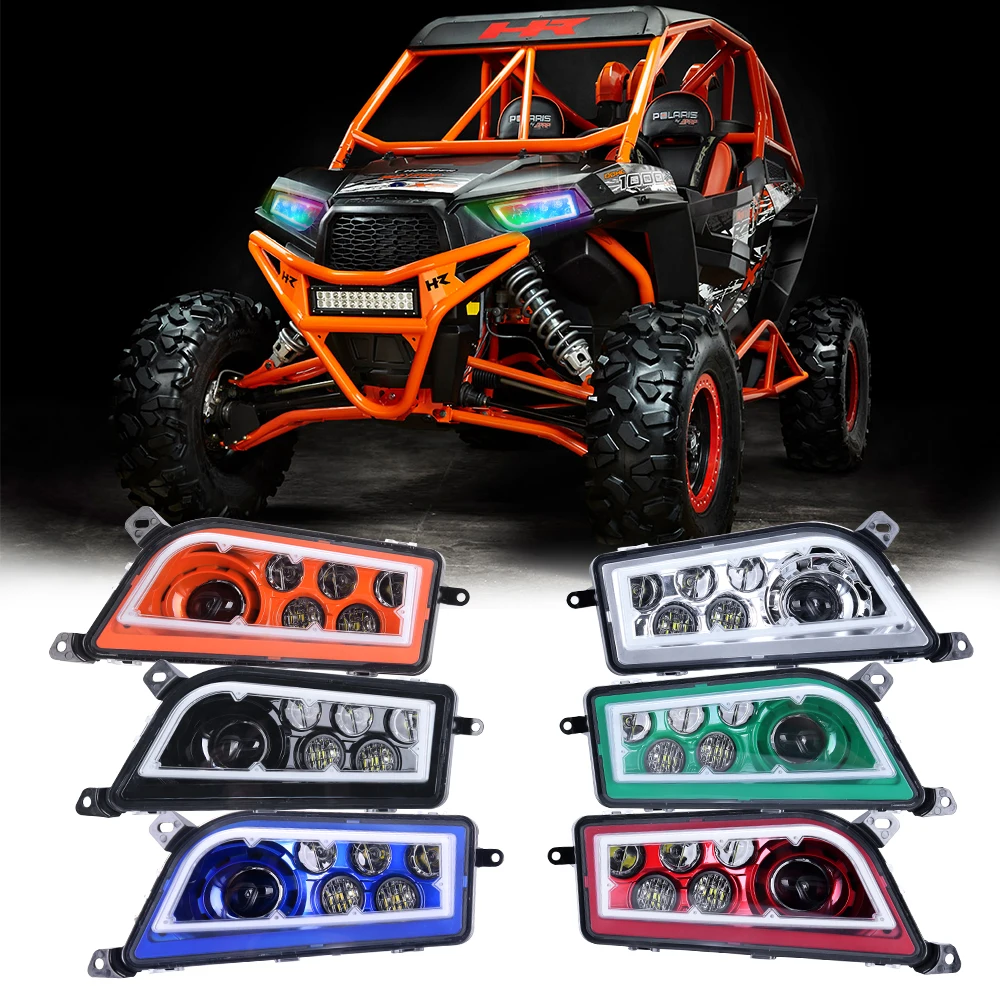 Rgb Bluetooths High/Low Beam Drl Headlight For Atv 2014-2016 Rzr Xp 4 1000 2015-2016 Rzr 900 2016 Rzr Xp 4 Turbo