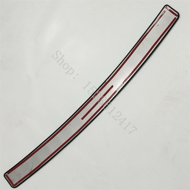 For VW Volkswagen Touran 2016 2017~2024 accessories Rear Door Bumper Protector sill plate Protector Sill Rear boot guard Trim view 5