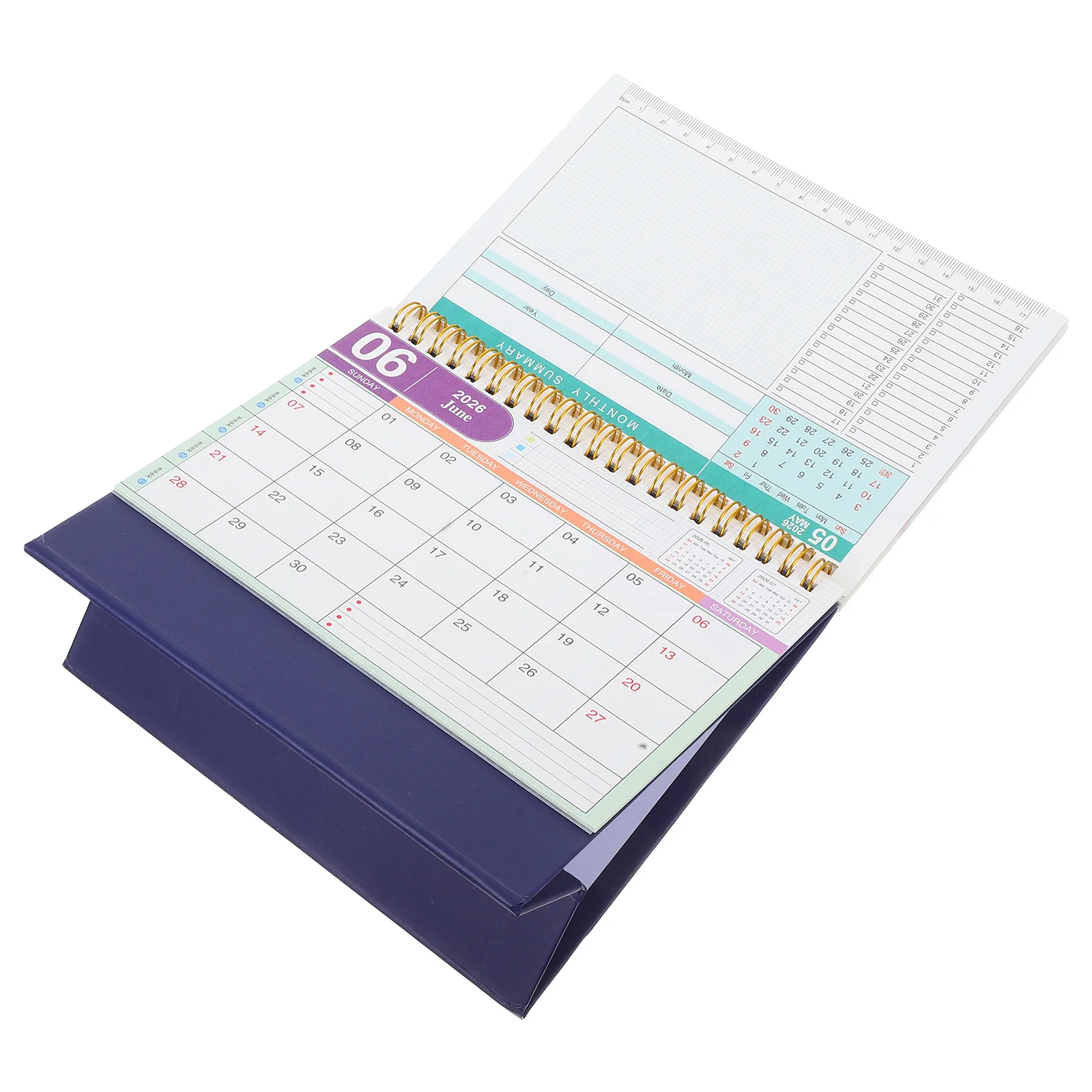 

2026 Small Desk Calendar Year of The Horse Elegant Minimalist Design Standing Flip Monthly Planner for Office Home and School