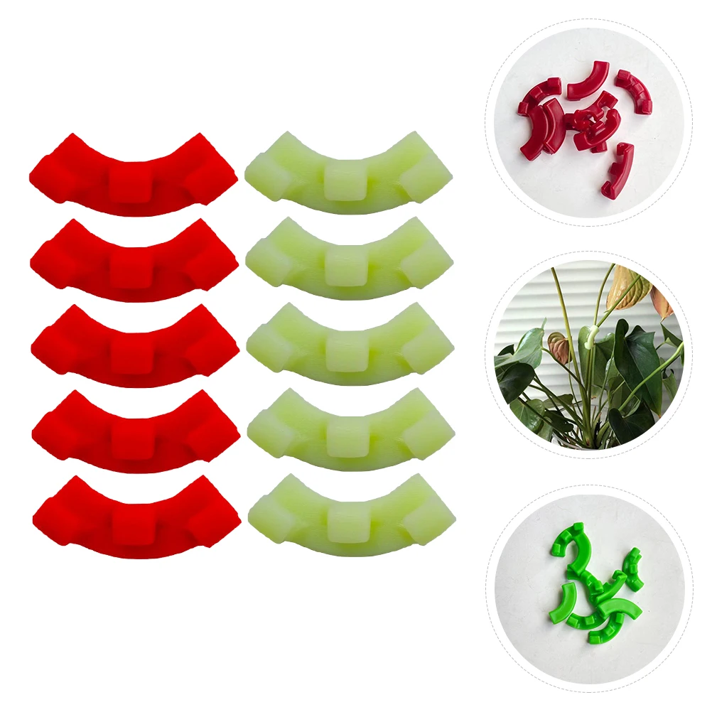 

10 Pieces 90 Degree Plant Bender Durable Plastic Gardening Supplies Branches Clips Growth Aid Easy Installation