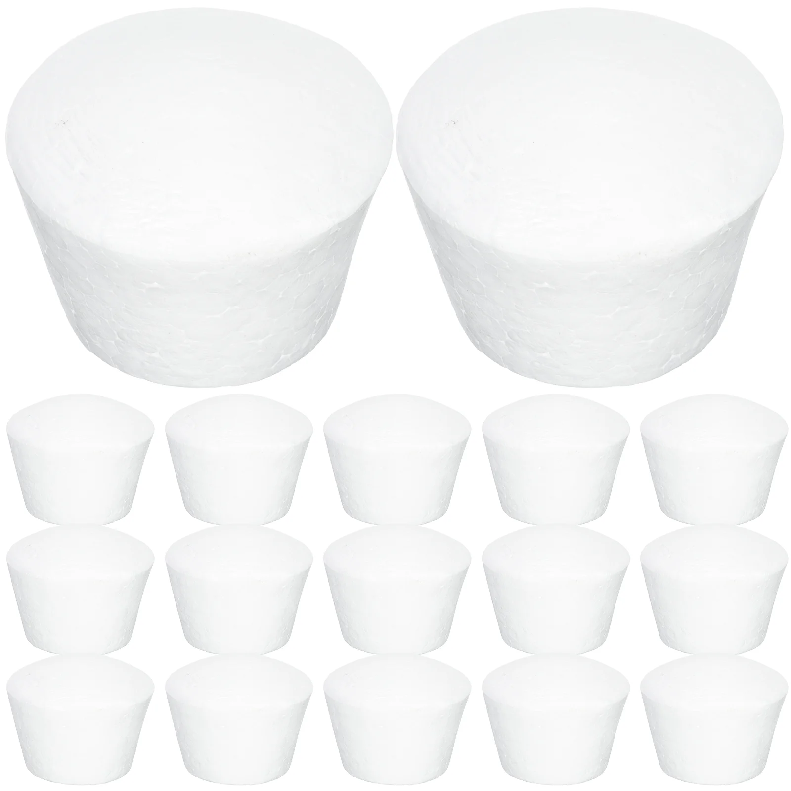 20 Pcs Foam Cake Embryo Small Foams Cotton Pad DIY Cupcake Reusable Fake Models Baby