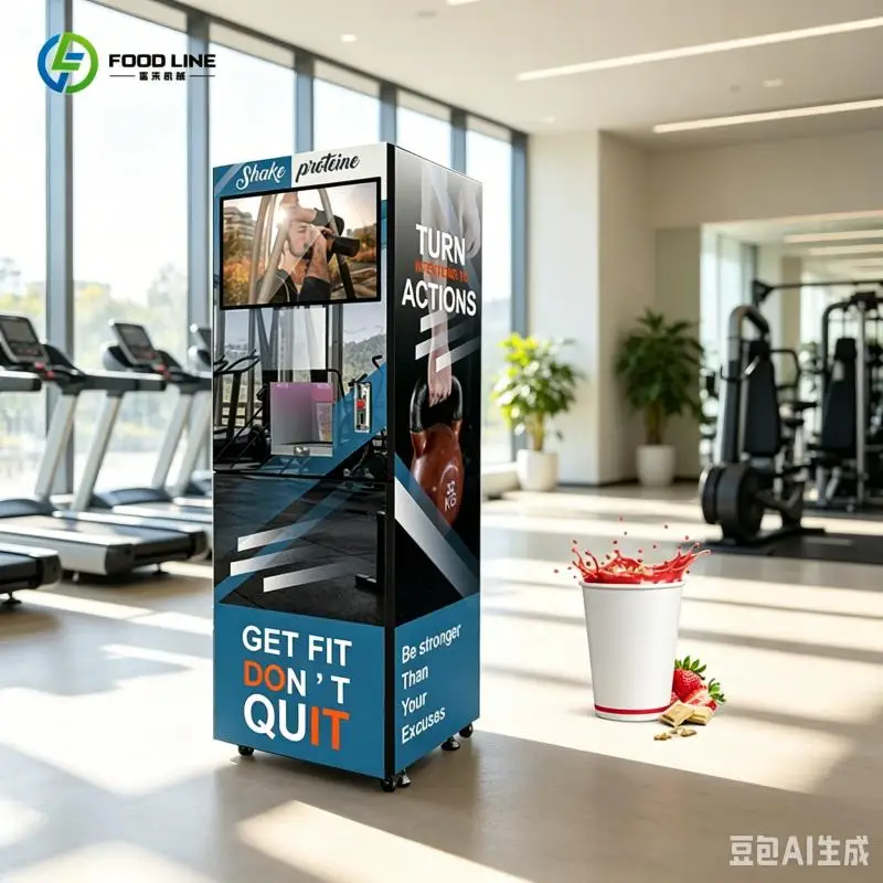 Smart Protein Shake Vending Machine Fresh Smoothie Maker for Fitness Club Wellness Center FL Customizable