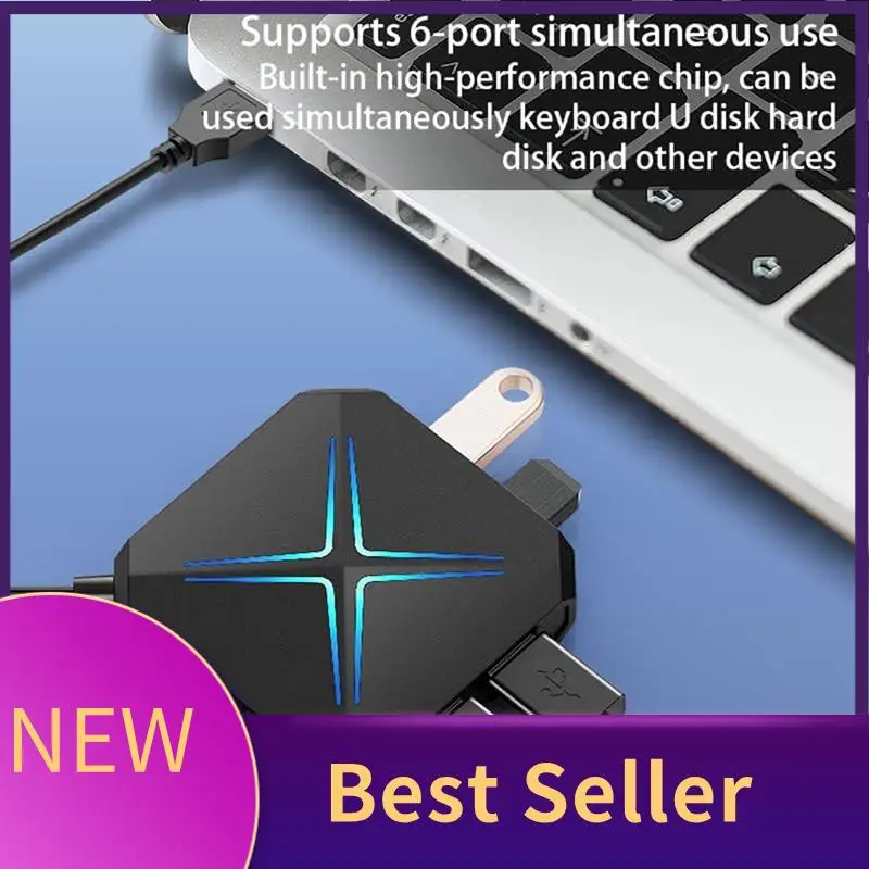 

HFES 10-In-1 USB HUB Dock Station,USB Audio Adapter For PC Windows, Laptops, Desktops, Stereo Sound Card With 3.5Mm Interface