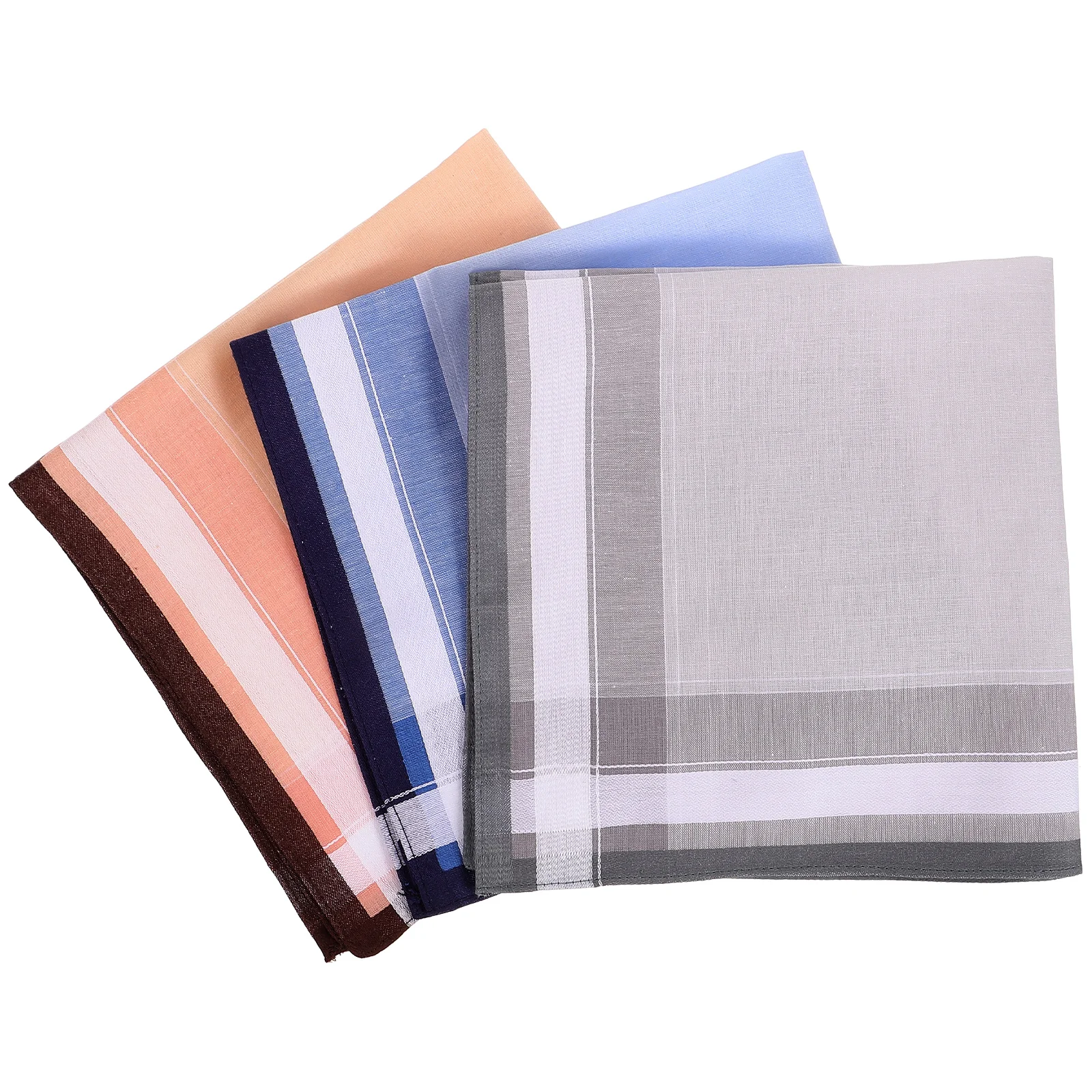 

3 Pcs Handkerchief 40cm Soft High Pocket Square Density Pocket Square Bandana for Men Women Wedding Accessories