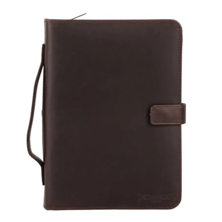

Handmade Leather Book Cover with Button Closure Genuine Leather Protector for Hardcover and Journals 10.5 Inch Rustic Book Jack