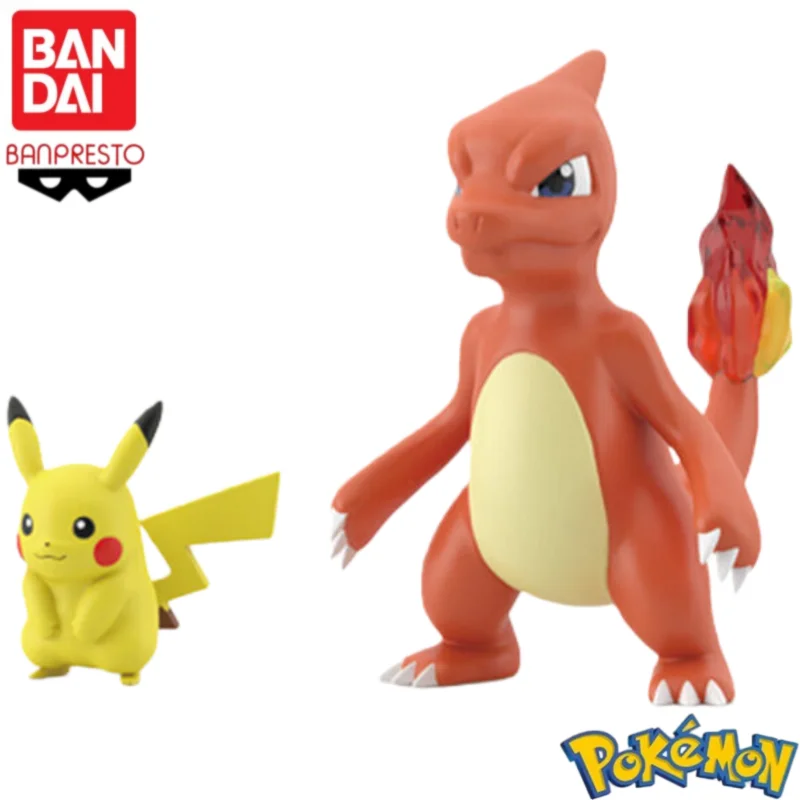 بانداي الأصلي أنيمي الشكل لعب للأطفال مقياس العالم البوكيمون Mewtwo Mew Ivysaur بيكاتشو Charmeleon Eevee Wartortle دمى هدايا