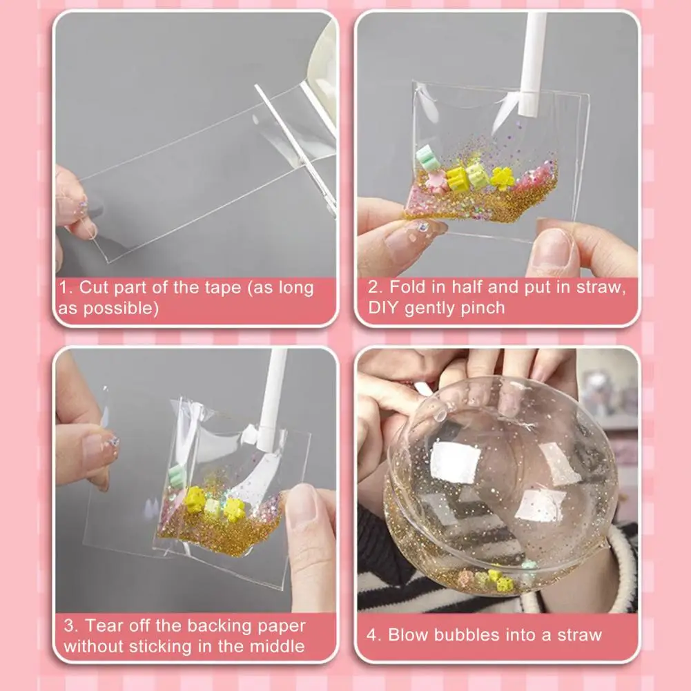 Kit de burbujas que estimulan la imaginación, juego creativo de burbujas para niños y adultos, juego de cinta segura para manualidades divertidas