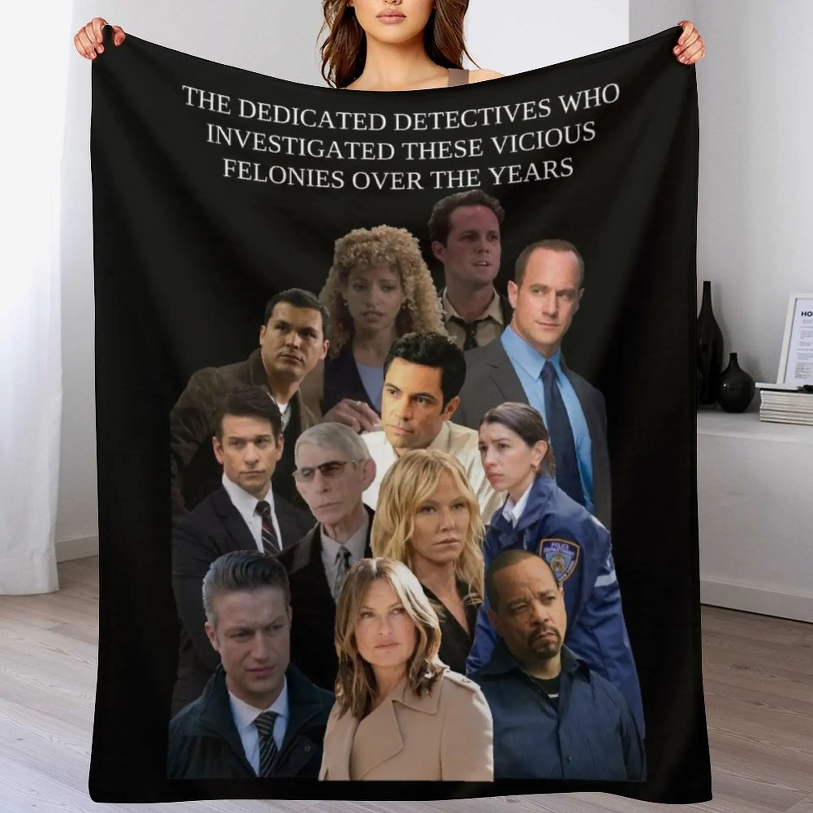 

SVU Dedicated Detectives Throw Blanket For Sofa Thin Vintage heavy to sleep Blankets