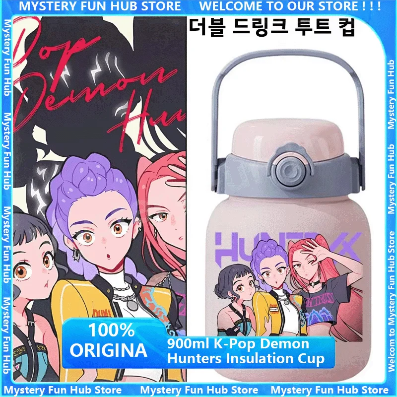 900 مللي K-Pop شيطان الصيادين هنتر X رومي ميرا زوي جينو سيلين Kpop كوب ماء بلاستك K Pop شرب زجاجة TT كوب عازل