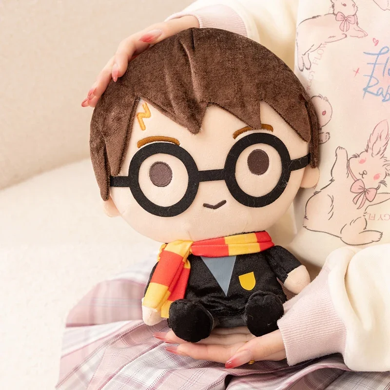 

Soft Harry Potter Stuffed Plush Toy 30cm Kawaii Doll with Scarf Hogwarts Themed Gift for Movie Fans Lovely Plushie Bedroom Decor