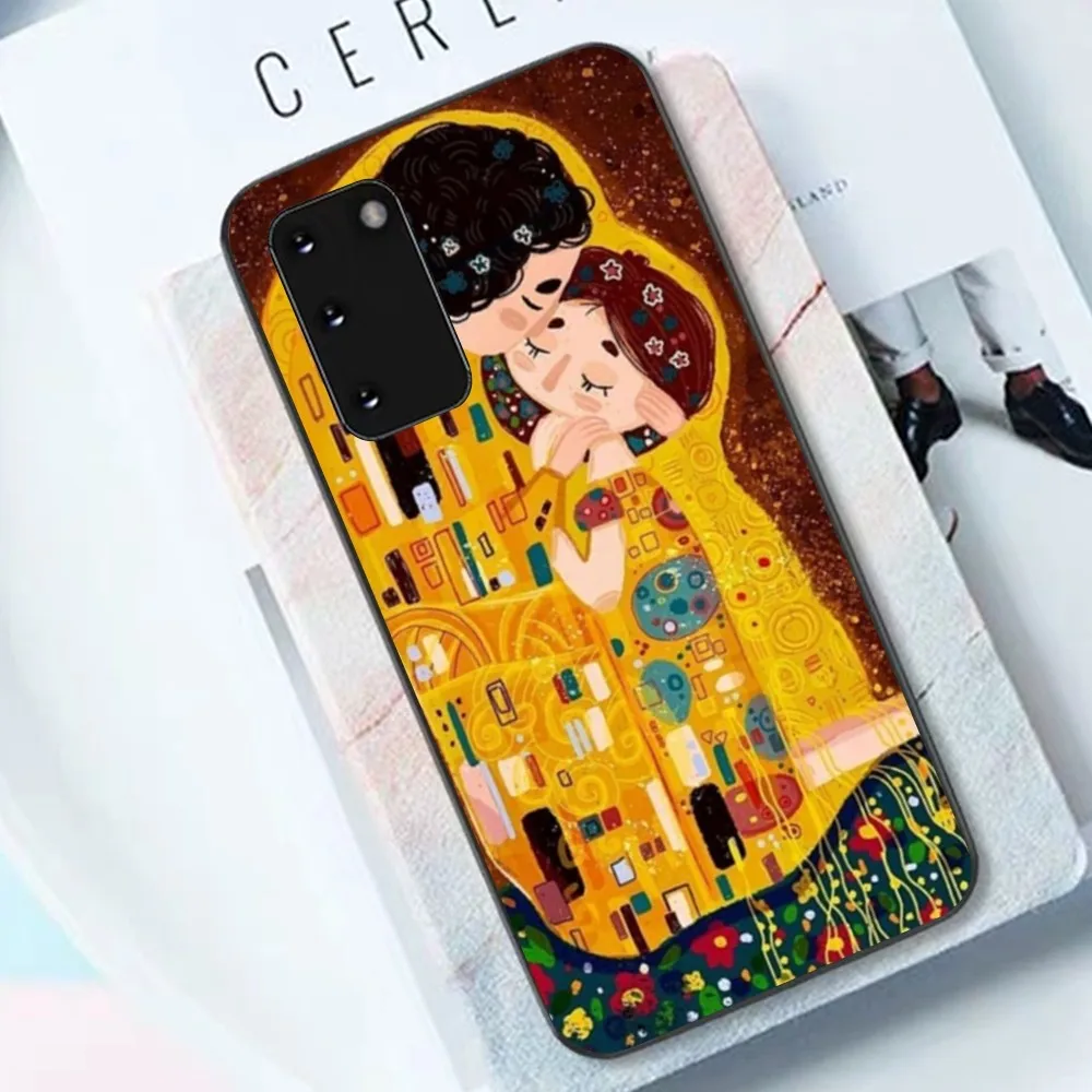 Kiss Gustav Klimt Phone Case For Samsung S 9 10 20 21 22 23 30 23plus lite Ultra FE S10lite Fundas