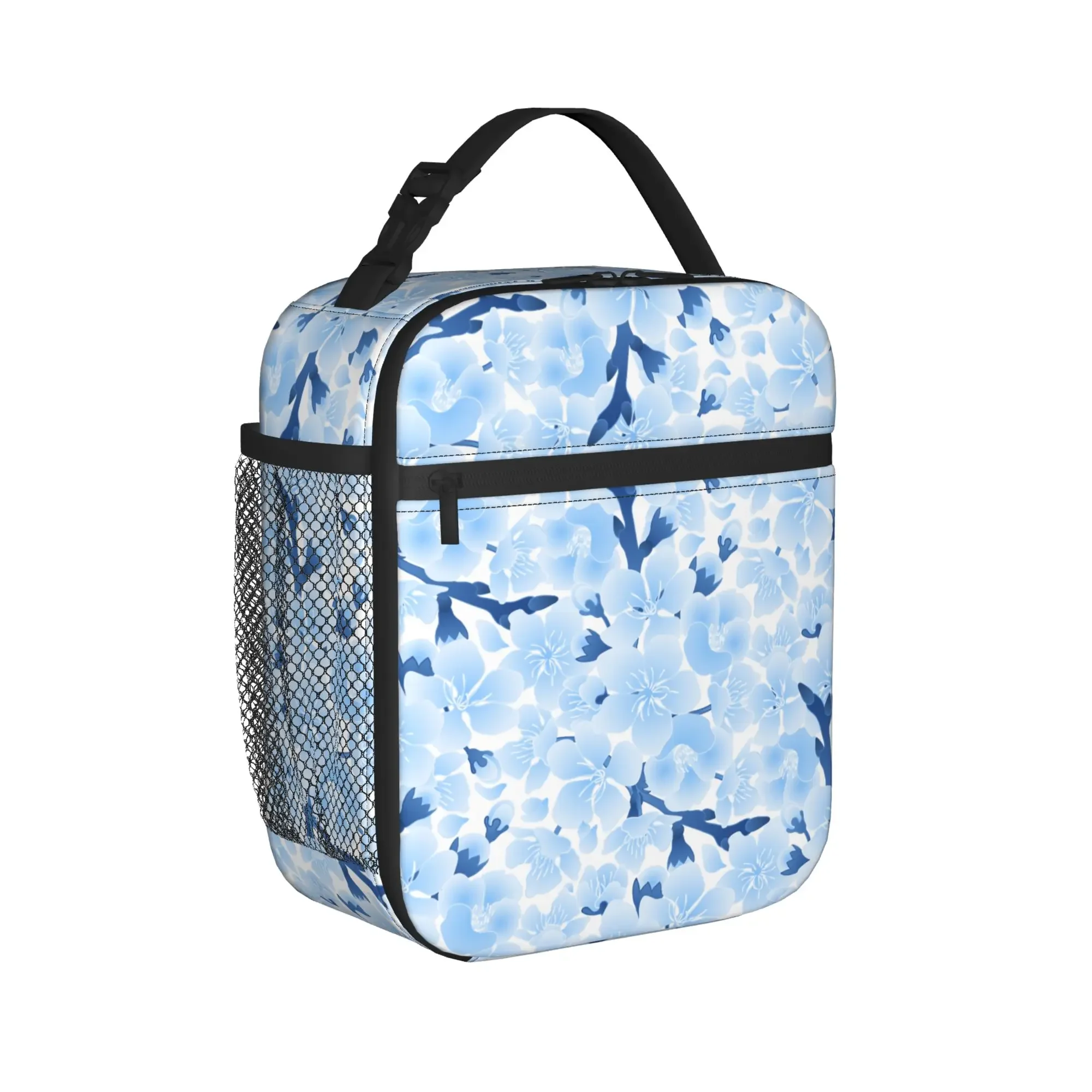 Japanese Sakura Cherry Blossom Thermal Insulated Lunch Bag for School  Portable Food Container Bags Cooler Thermal Lunch Boxes