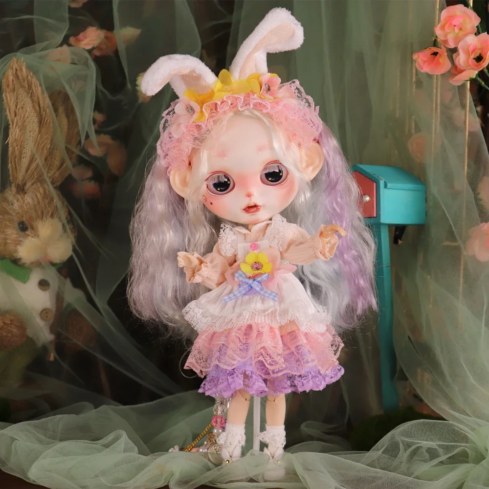 ICY DBS Blyth Doll Fair Skin Mat Gezicht Kawaii Speelse Herten Handgeschilderde Make-up DIY Pop Azone S Anime Meisje Verjaardagscadeau