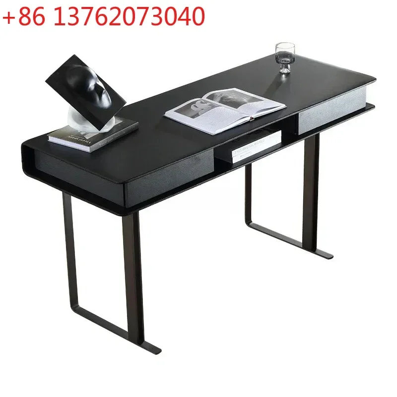 

A Italian Minimalist Study Desk Combination Modern Minimalist Solid Wood Desk